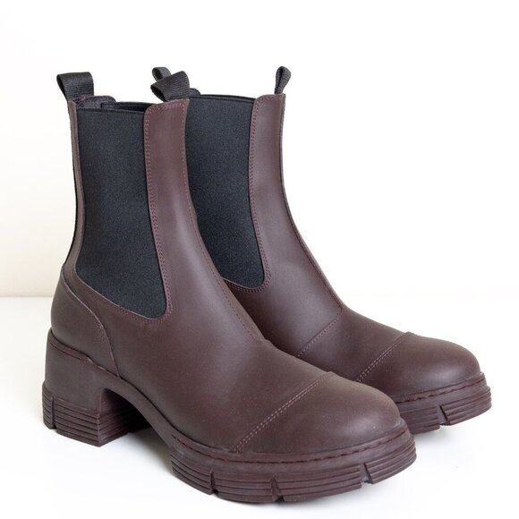 Ganni Brown Winter & Rain Boots - Picture 4 of 16